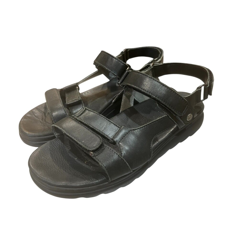 Wolky Women's Black Adj Mile Sporty All-Round Sandals w Fixed Footbed EU 40